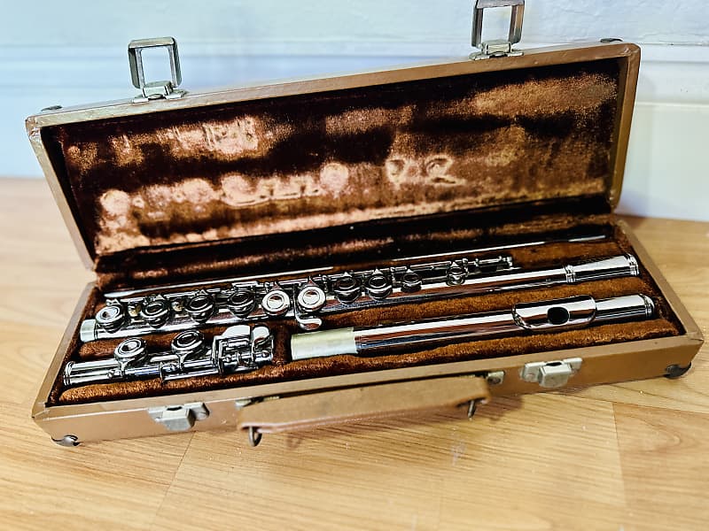 Artley Elkhart Indiana Flute Silver Plated Reverb