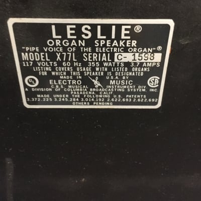 Leslie Speaker X77P for X77 Hammond Organ image 6