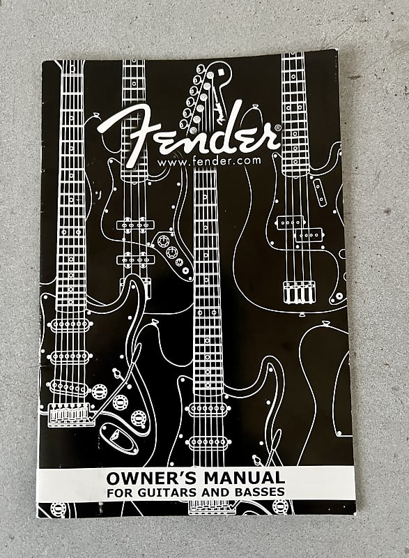 Fender  Owners Manual Case Candy  2002 Black image 1