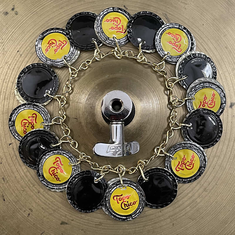 Upcycled Percussion Bottle Cap Ching Ring Hi Hat Reverb