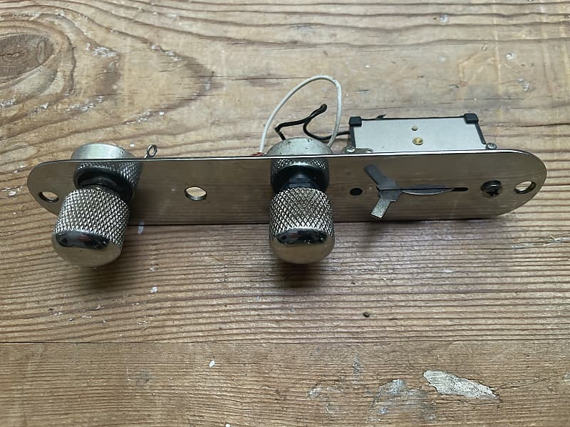 Vintage 1980 Fender Telecaster control plate with pots, Reverb UK