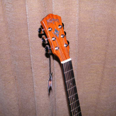 Washburn F5 Apprentice Series Folk Acoustic Guitar - Cracked Neck image 4