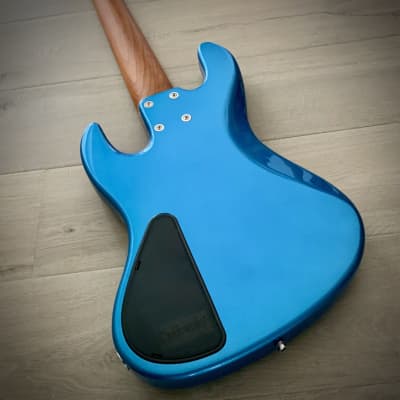 Sadowsky MetroExpress 21-Fret Vintage JJ 5-String Bass, Ice Blue Metallic High Polish, Morado Fretboard (2023 Updated Model) image 8