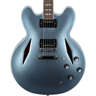 Epiphone Dave Grohl Signature DG-335 Semi-Hollow Guitar w/ USA Gibson Pickups and Hard Case - Pelham Blue image 1