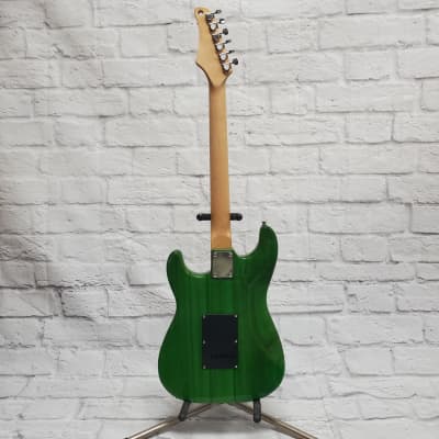 Unknown Strat Style Electric Guitar Trans Green image 6