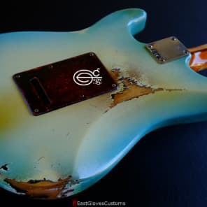 Fender Stratocaster Blue Sky Burst Aged Heavy Relic Rare image 2