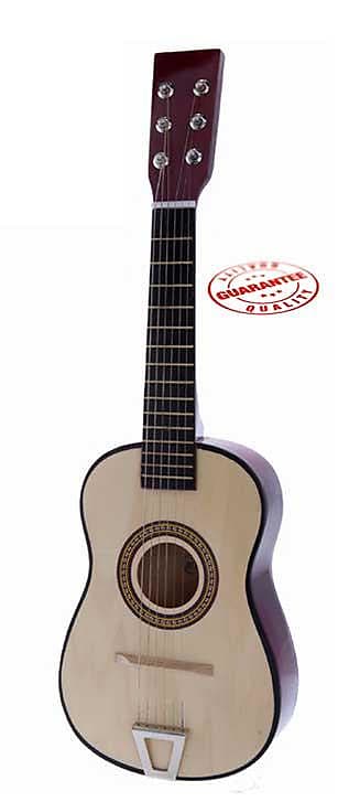 Star Kids Acoustic Toy Guitar 23 Inches Natural Color image 1