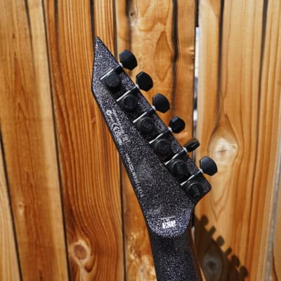 ESP LTD SIGNATURE SERIES Kirk Hammett KH-V - Black Sparkle LTD SIGNATURE SERIES Kirk Hammett KH-V Black Sparkle 6-String Electric Guitar w/ Case (2023) image 7