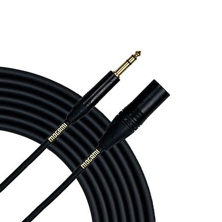 Mogami Gold TRSXLRM-06 TRS to Male XLR Cable 6ft image 1
