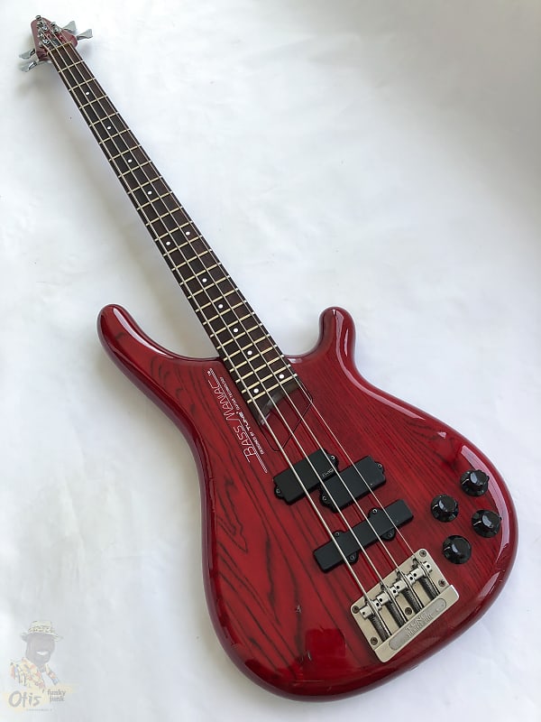 1980s Tune Bass Maniac TB-01 PJ Transparent Red