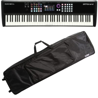 Kurzweil SP7 Grand 88-Key Digital Stage Piano & On-Stage KBA4088 Keyboard Gig Bag