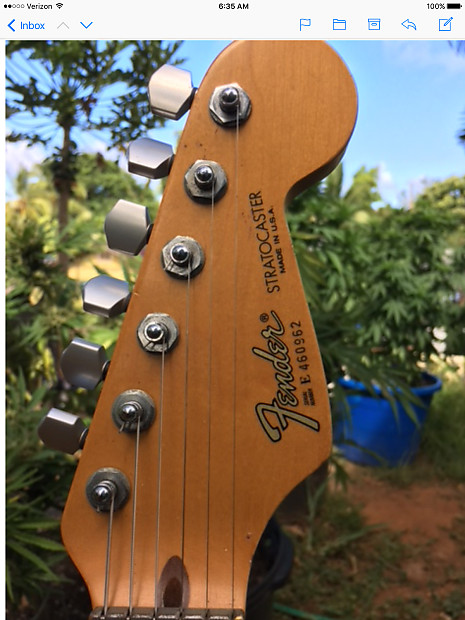 Fender Stratocaster plus 1989 Rare metallic green image 1