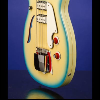 Micro-Frets Rendezvous Bass (Style 1) 1967 Martian Blueburst image 11