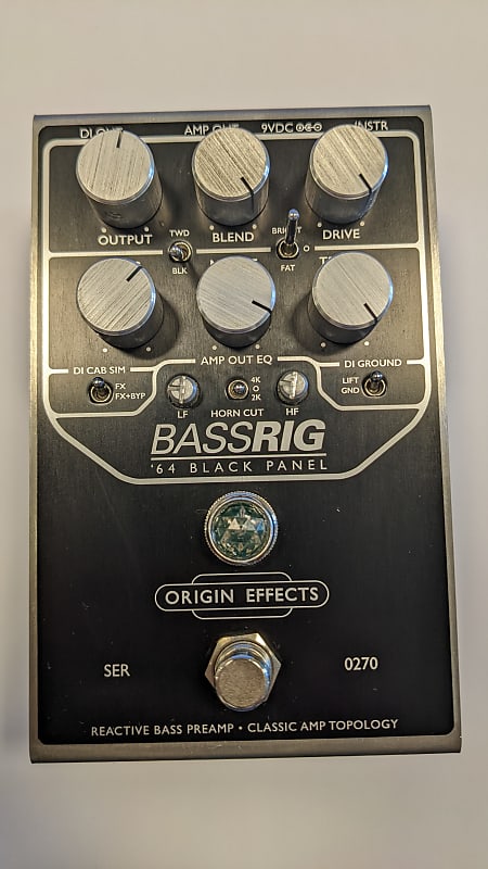 Origin Effects BASSRIG '64 Black Panel