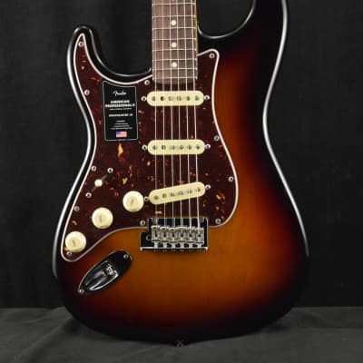 Fender American Professional II Stratocaster Left-Hand 3-Color Sunburst image 1