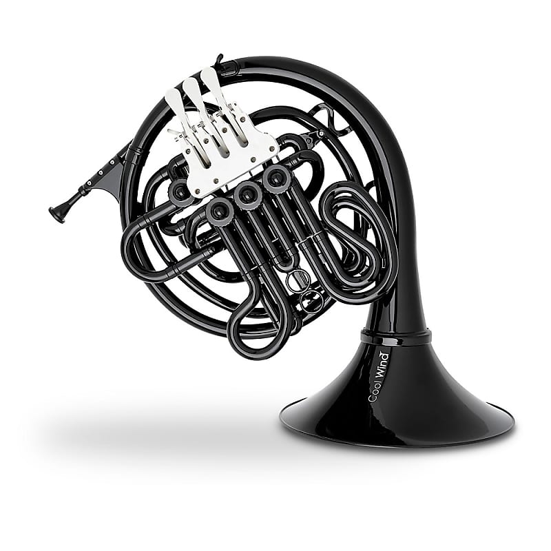 Cool Wind CFH-200 Series Plastic Double French Horn Black | Reverb