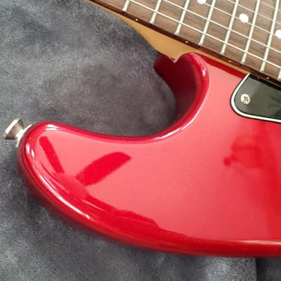 2003 Squier Standard Double Fat Strat Stratocaster Electric Guitar - Candy Apple Red Finish image 10