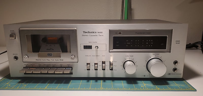 Vintage Stereo Cassette Deck Technics M 22 image 1