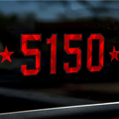 5150 Sticker Eddie Van Halen / EVH /Kramer/ヴァン・ヘイレン 5150 Van Halen Eddie Van Halen Logo #2 VINYL DECAL Guitar, 70