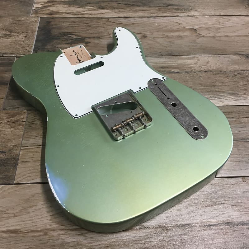 FRANCHIN Mars guitar body Relic Aged Lake Placid Blue Reverb