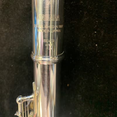 Silver Yamaha  YFL 481ii B Foot Open Hole Flute Cleaned and Serviced image 5