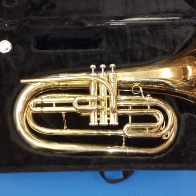 Castle Band Instruments Bb Marching Baritone Horn [CMB-LJTL-L - Brass Lacquer] image 1