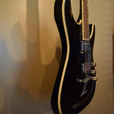 Schecter Diamond Series C-1 Elite - Gloss Black and Pearl Inlay image 1