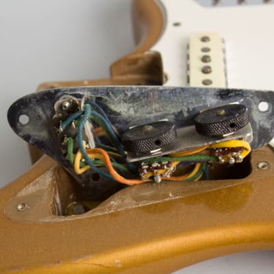 Fender  Jaguar Solid Body Electric Guitar (1966), ser. #183558, original black tolex hard shell case. image 19