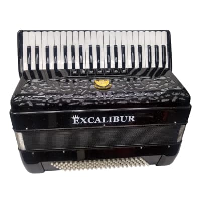 Excalibur Super Classic PSI Series 120 Black Sparkle Piano Accordion image 4