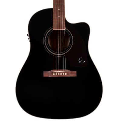 Epiphone SST Studio Solid-Body Acoustic-Electric Guitar With Case Black  Ebony EB | Reverb