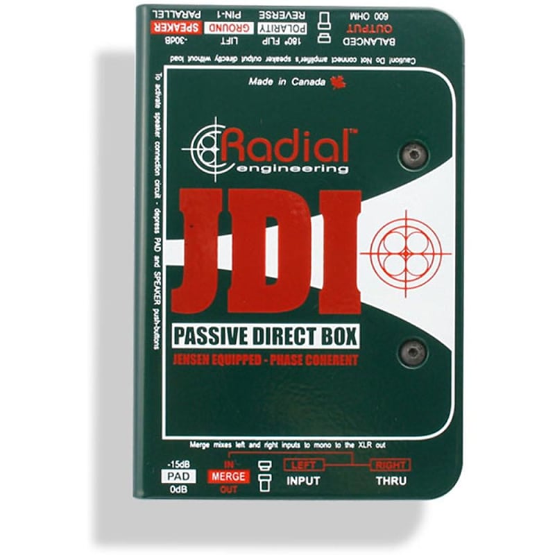 Radial JDI Passive Direct Box with Jensen Transformer image 1