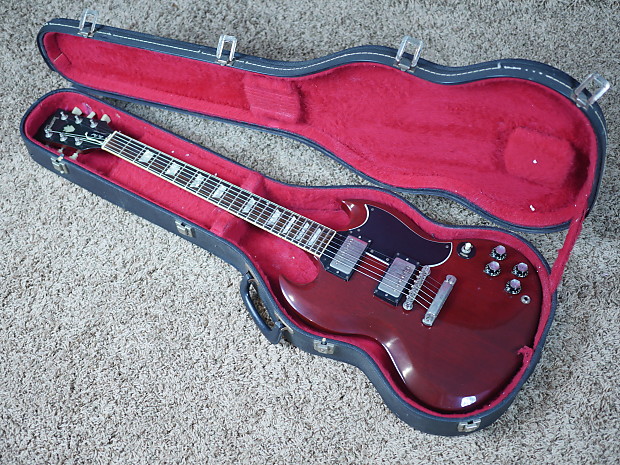 Video 1986 Gibson 62 PreHistoric Reissue SG LP Standard Cherry