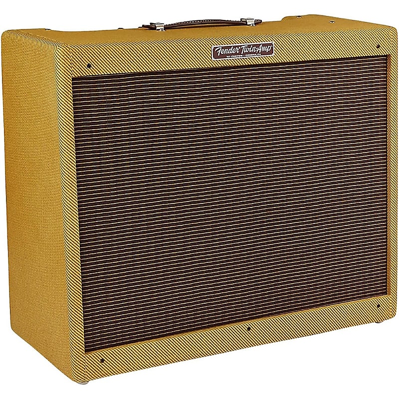 Fender '57 Custom Twin 40W 2x12 Tube Guitar Amp Regular Lacquered Tweed image 1