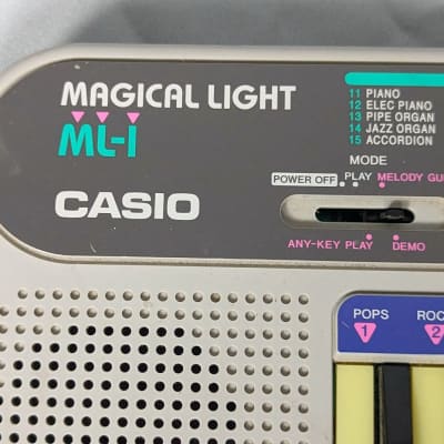 Casio ML-1 24-Key Magical Light Keyboard 1994 - Silver image 5