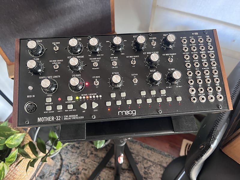 Moog Mother-32 Tabletop / Eurorack Semi-Modular Synthesizer 2015 - Present - Black image 1