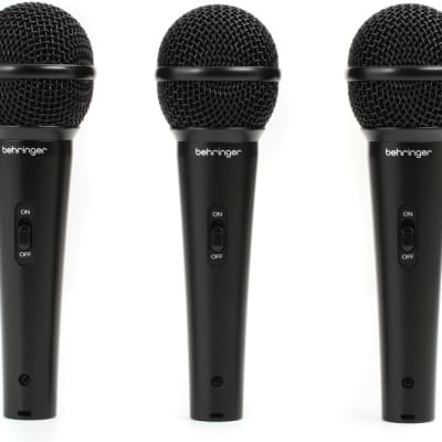 Behringer XM1800S Dynamic Vocal & Instrument Microphone (3-pack) image 1