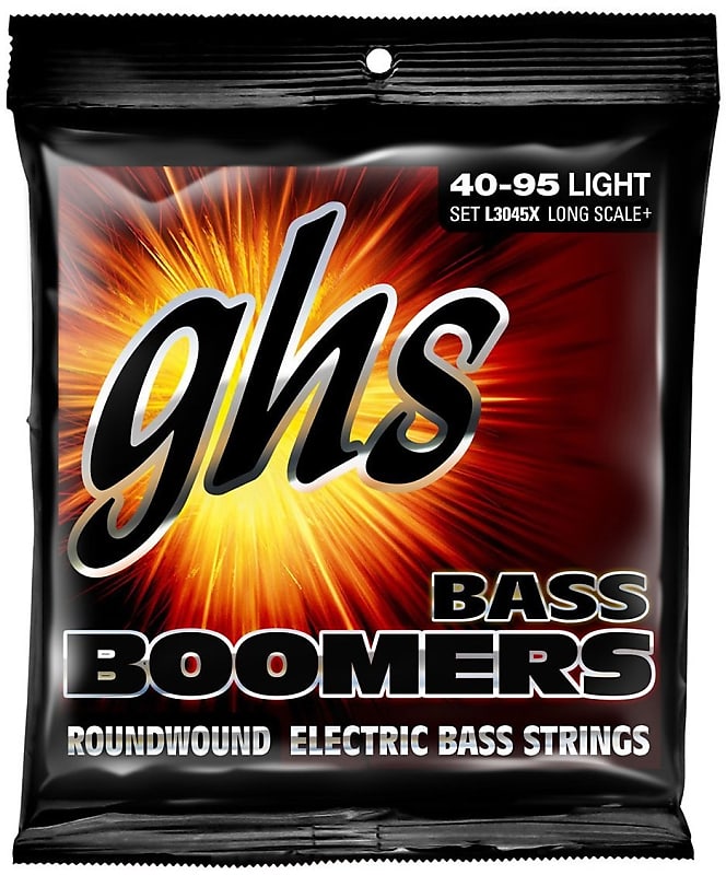 GHS L3045 Bass Boomers 4 String Light (40 - 55 - 75 - 95) Long Scale image 1