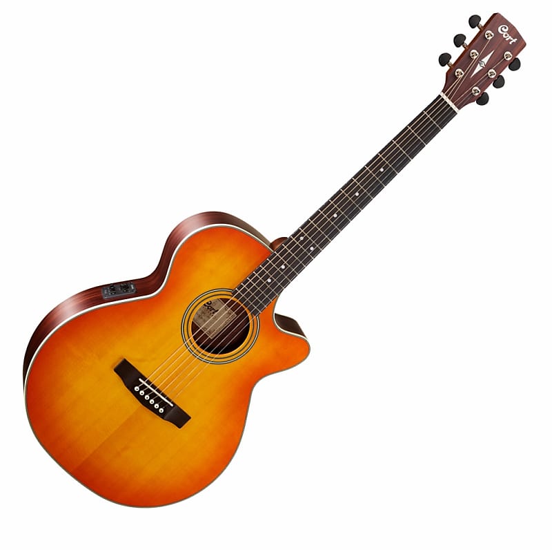 Cort L150F Superfolk Acoustic / Electric Guitar Fishman Pickup Vintage Sunburst image 1