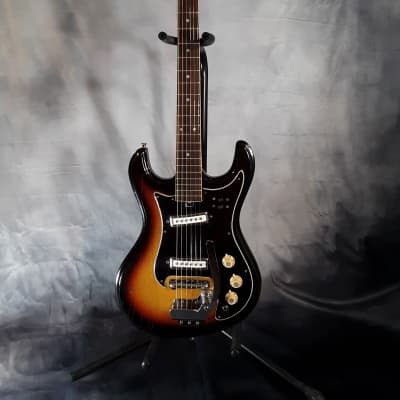 Sakai Mokko Vintage MIJ "Mosrite" Style Solid Body Electric Guitar 1968 Tobacco Burst image 4