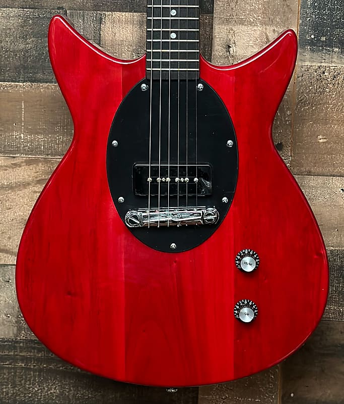 Rivolta Guitars Duocata Jr Rosso Red Electric Guitars with Rivolta Premium Soft Case image 1