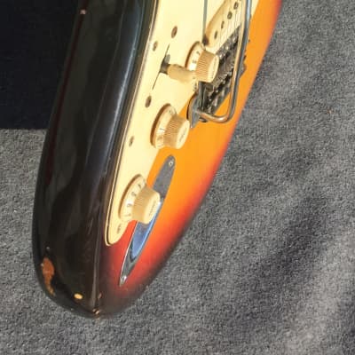 Fender Stratocaster Lefty 1965 Sunburst All original Rare ! image 8