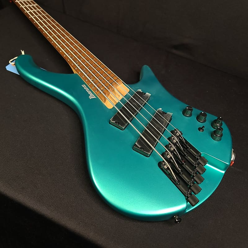 2022 Ibanez EHB1005SMS-EMM Multi-Scale 5 String Emerald Headless Bass with  Gig Bag