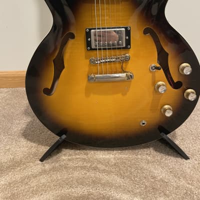 Epiphone Dot Limited Edition Custom Shop Figured Top Vintage Burst