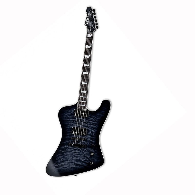 ESP LTD Phoenix-1000 QM Electric Guitar - See-thru Black