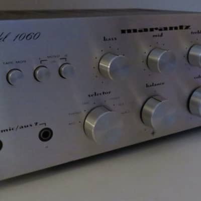 MARANTZ 1060 CHAMPAGNE FACE INTEGRATED AMPLIFIER SERVICED FULLY RECAPPED +MANUAL image 4