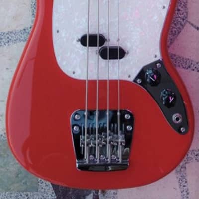 Fender Vintera 60s Mustang Bass, Fiesta Red image 1