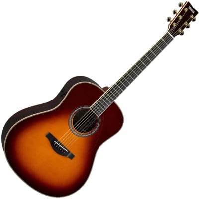 Yamaha LL-TA TransAcoustic L Series Acoustic Electric Guitar Brown Sunburst image 2