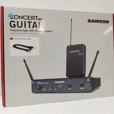 Samson Concert 88x Guitar Frequency Agile UHF Wireless System 2014 - Black image 1