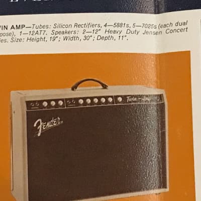Original Vintage 1961 Fender Fold-Out Catalog image 9
