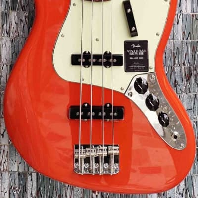 Fender Vintera II '60s Jazz Bass, Rosewood Fingerboard, Fiesta Red for sale